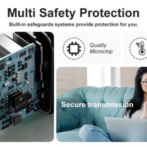 2-Pack USB-C Charger Type C Charger Fast Charging 18W Charger Block with 6 Ft USB-C Cable Compatible Samsung Galaxy S22/S21/S20/S10/S9/S8/Note 20/Note 10/Note 9/Note 8/Z Fold/Z Flip/A Series& Others - High Quality Product Image