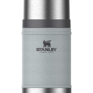 Stanley Legendary Classic Food Jar 24 oz - Hammertone Silver - Stainless Steel Insulated Jug for Hot & Cold Foods