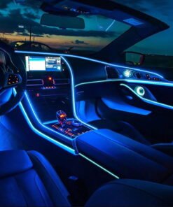 LED Car Interior Atmosphere Lights Strip 6M 5in1 RGB Optic Music ControlNeon Lamp Strip Universal - High Quality Product Image