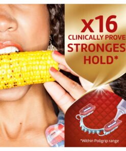 Poligrip Power Max Power Hold + Seal Denture Adhesive Cream, Flavor Free - 2.2 Oz (3 Pack) - High Quality Product Image