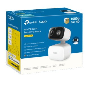 Alternative view of TP-Link Tapo TCW30 Indoor/Outdoor HD Security Camera with Pan/Tilt, Sound & Light Alarm, AI Detection & Local Storage — Enjoy 24/7 Coverage with No Subscription Costs