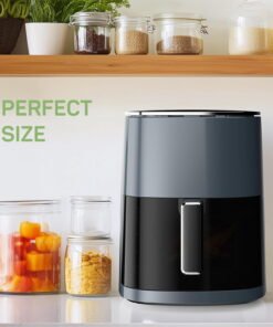 Air Fryer, 6-Quart Smart Air Fryer, 12-in-1 Functions - Air Fry, Roast, Reheat, Dehydrate, Bake, Steam, and More, 400Â°F Max Temperature, Grey - High Quality Product Image