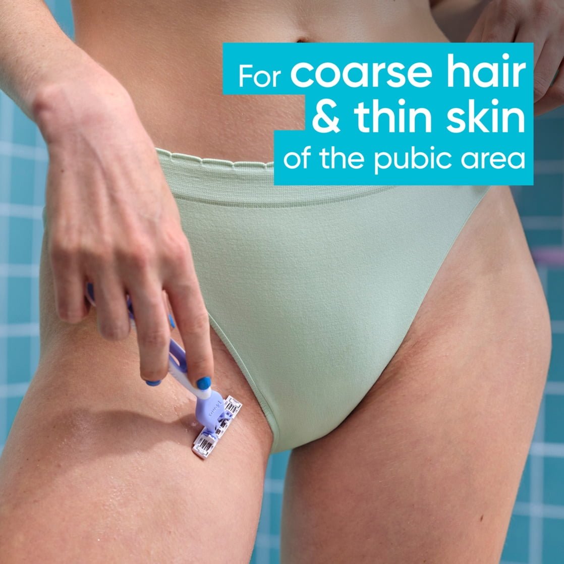 Venus for Pubic Hair & Skin Women's Disposable Razor, 4ct, Multi-Color - High Quality Product Image