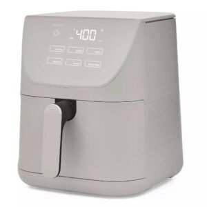 Alternative view of CRUXGG 6QT Touch-Activated Air Fryer – GRAY- Touch Activated
