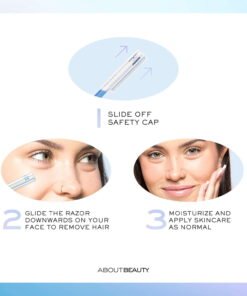 About Face Pro-Premium Facial Razors, 3 Beauty Groomers - High Quality Product Image