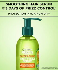 Garnier Fructis Frizz Control Serum with Argan Oil for All Hair Types, Smooths & Silences - High Quality Product Image