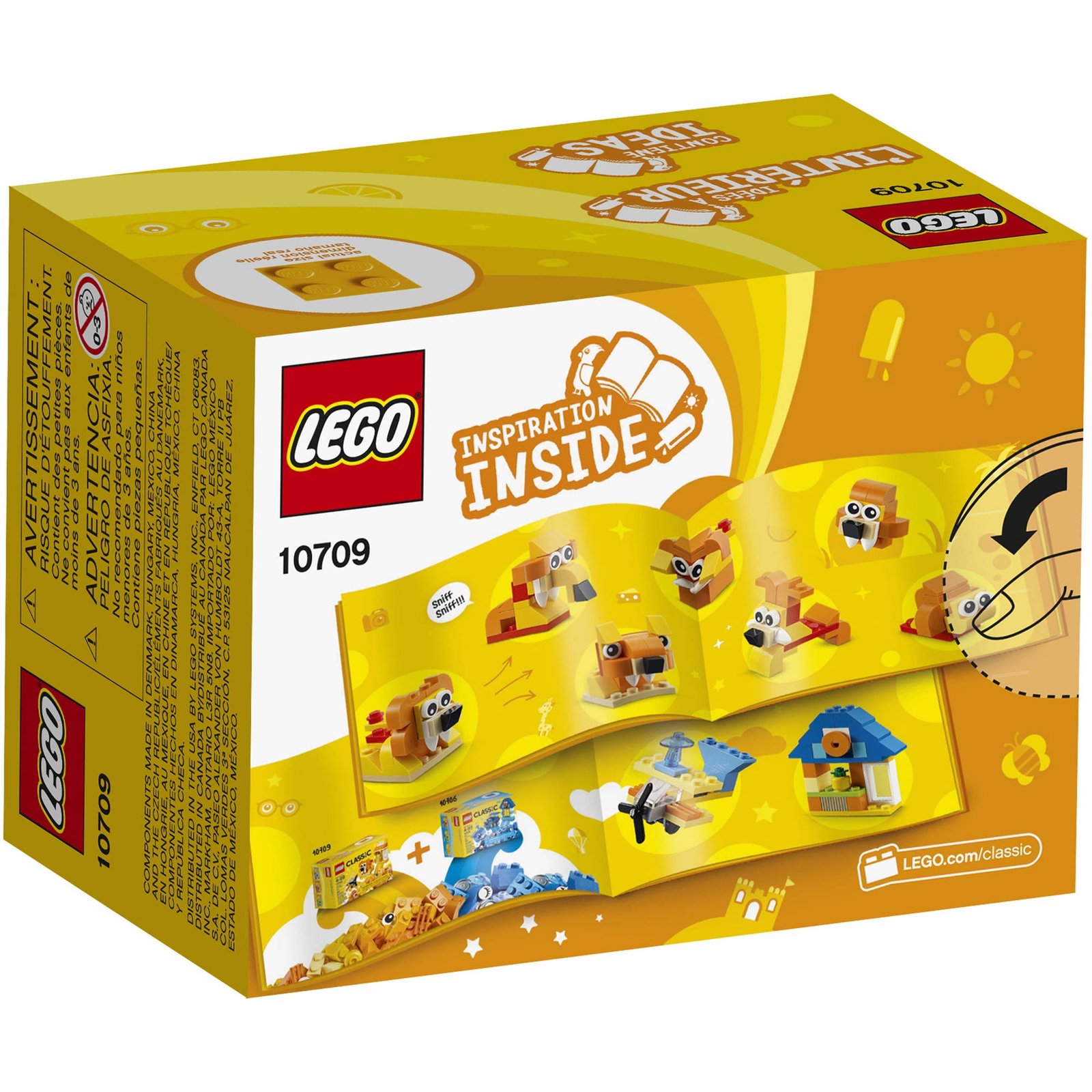 LEGO Classic Creativity Box, Orange 10709 (60 Pieces) - Image 3