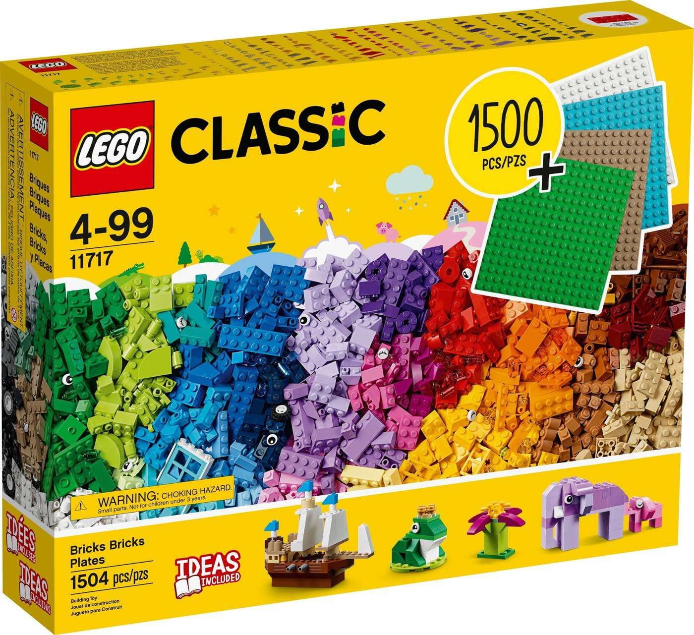 Pre-Owned LEGO Classic Bricks Bricks Plates 11717 Building Toy; Great Gift for Kids; Imaginative, Creative, Educational Play Toy (1504 Pieces)
