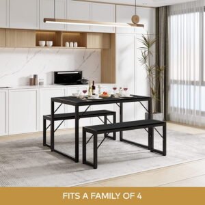 Alternative view of Lofka Dining Table Set for 4 with 45.5