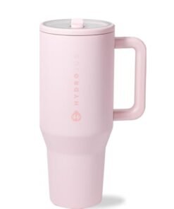 HydroJug Traveler - 32 oz Water Bottle with Handle & Flip Straw - Fits in Cup Holder, Leak Resistant Tumbler-Reusable Insulated Stainless Steel & Rubb - High Quality Product Image