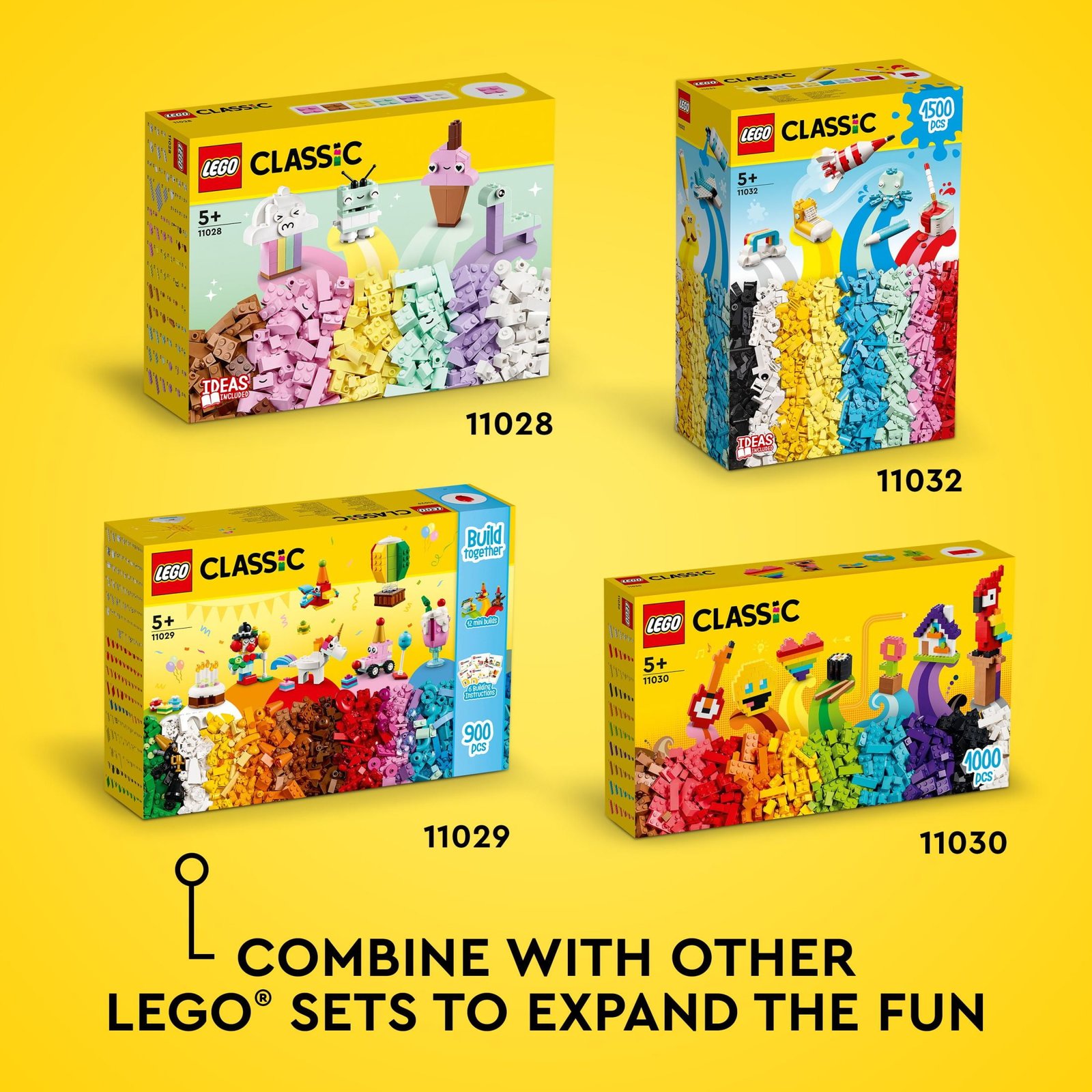 LEGO Classic Creative Color Fun 11032 Building Set, Inspire Creative Play for 5 Year Olds - Image 7