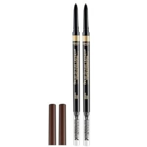 L'Oreal Paris Makeup Brow Stylist Definer Waterproof Eyebrow Pencil, Ultra-Fine Mechanical Pencil, Draws Tiny Brow Hairs and Fills in Sparse Areas and Gaps, Brunette, 0.003 Ounce (Pack of 2)