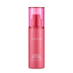 TIRTIR Waterproof Setting Spray – 24 Hour Long Lasting Fix, Sweatproof Water Resistant Makeup Finisher – Ethanol Free, Semi Matte Finish for Oily Skin – Korean Makeup Fixer