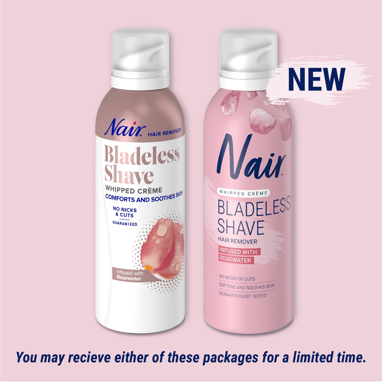 Nair Hair Remover Bladeless Shave Whipped Crème Infused with Rosewater, 5oz - Image 5