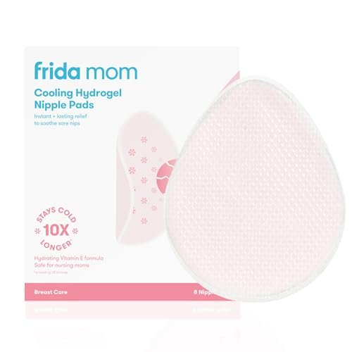Frida Mom Nursing Pads, Cooling Hydrogel Nipple Pads for Hydration and Soothing Sore Nipples, Breastfeeding Essentials, 8ct - Image 7