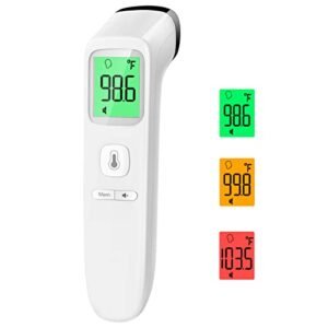 Alternative view of No-Touch Thermometer for Adults and Kids, Accurate Digital Baby Thermometer, Fever Alarm & Silent Mode, 2 in 1 Forehead & Object Mode