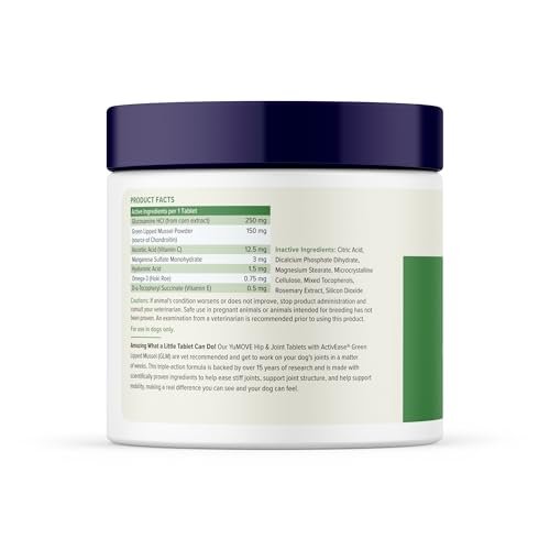 Yumove Hip & Joint Relief for Dogs - Glucosamine, Hyaluronic Acid, Green Lipped Mussel & Omega 3 Joint Supplement - Image 4