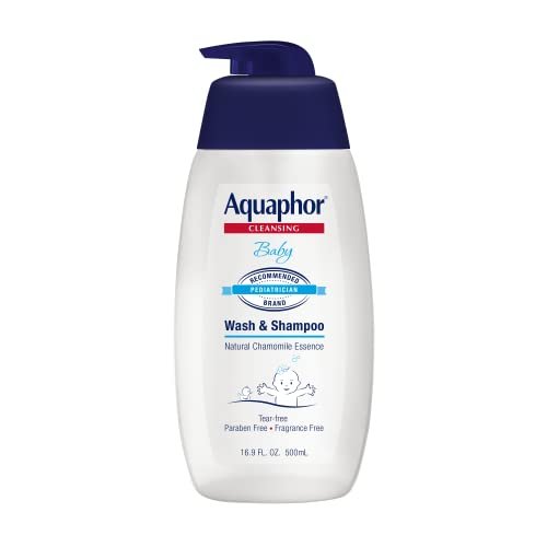 Aquaphor Baby Wash and Shampoo - Mild, Tear-free 2-in-1 Solution for Baby’s Sensitive Skin - 16.9 fl. oz. Pump - Image 7