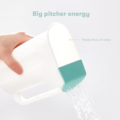 Frida Baby Control The Flow Bath Rinse Cup, Tear Free Rinser to Wash Hair and Body with Easy Grip Handle and Removable Rain Shower, Made in USA - Image 7