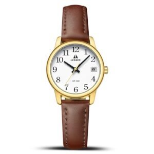 Alternative view of LN LENQIN Ladies Watches Analog Quartz Watch for Women Waterproof Women's Wrist Watches Easy Reader Womens Watch with Leather Strap
