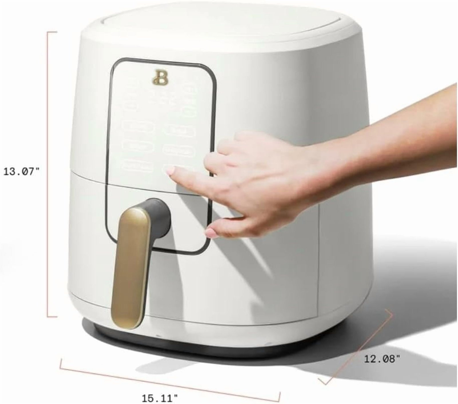 6‑Quart TurboCrisp Air Fryer – 1750 W Large Digital Touchscreen, Family‑Size, Oil‑Free Cooking, Dehydrate & Roast – Dishwasher Safe - Image 3