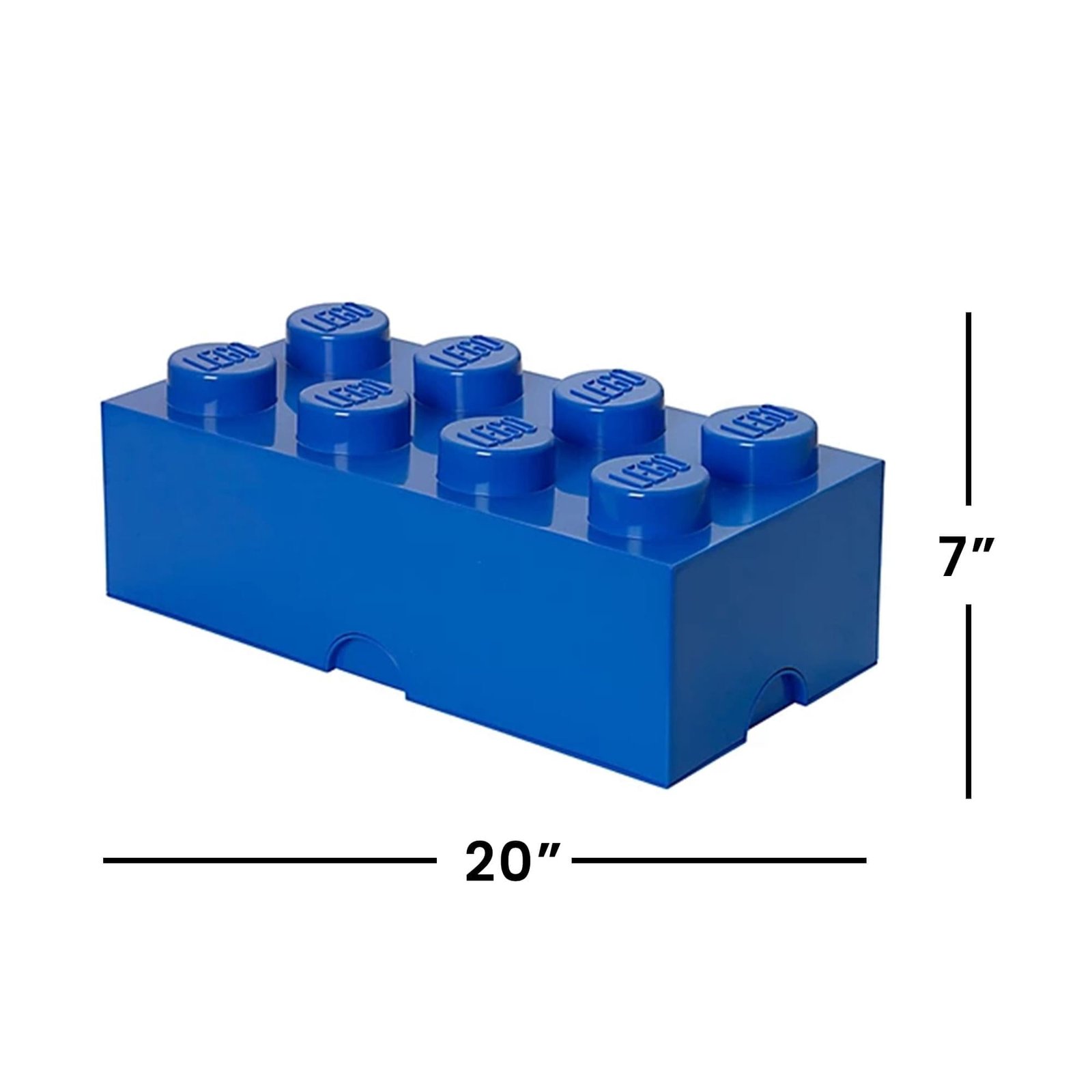 LEGO Storage 8 Brick Toy Box, Bright Blue - Image 7