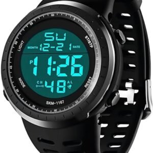 Alternative view of LYMFHCH Men's Digital Watch, Sports Waterproof Military Watches for Men LED Casual Stopwatch Alarm Tactical Army Watch