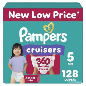 Alternative view of Pampers Diapers - Cruisers 360 - Size 5, 128 Count, Babyproof up to 100% Leakproof Pull-On Diaper