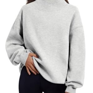 Alternative view of Trendy Queen Womens Oversized Sweatshirts Turtleneck Pullover Long Sleeve Hoodies Tops Fall Fashion Outfits 2026 Clothes