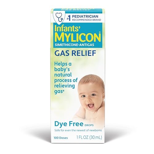 MYLICON Infants Gas Relief Drops for Infants and Babies, Dye Free Formula, 1 Fluid Ounce - Image 2