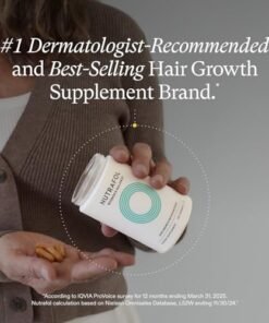 Nutrafol Women's Balance Hair Growth Supplements, Ages 45 and Up, Clinically Proven for Visibly Thicker Hair and Scalp Coverage, Dermatologist Recomme - High Quality Product Image