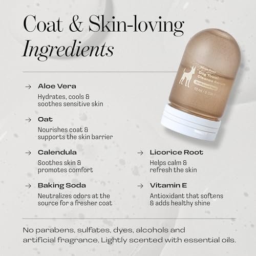 Dog Concentrated Waterless Rinse-Free Shampoo & Conditioner with Bath Mitt – Sensitive Skin, Stress & Itch Relief Gentle Leave-in Serum – 98.65% Na... - Image 7