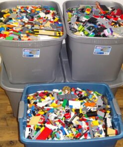 Lego Bulk LEGO LOT 5 pound box of Bricks, parts, Pieces, Tires accessorie (about a shoe box full) - High Quality Product Image