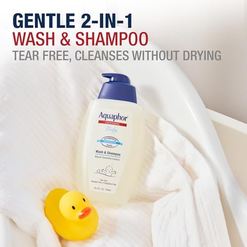 Aquaphor Baby Skin Care Essentials Gift Set with Baby Wash and Shampoo (16.9 Fl Oz) + Healing Ointment for Chapped Skin and Drool Rash (7Oz) + Diap... - Image 7