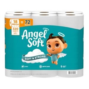 Alternative view of Angel Soft Toilet Paper, 18 Mega Rolls = 72 Regular Rolls, Soft and Strong Toilet Tissue