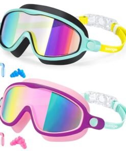Alternative view of Seago Swim Goggles 2 Pack Anti-Fog Anti-UV Wide View Swimming Goggles for Kids 3-14