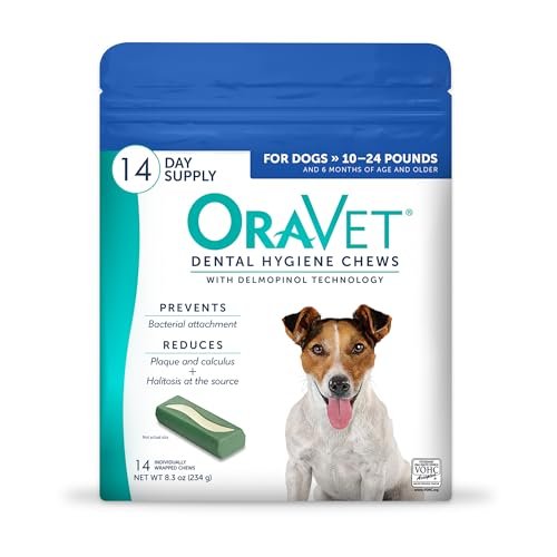 OraVet Dental Hygiene Chews for Small Dogs, Oral Care with Delmopinol, Vanilla Flavor, 14 Count - Image 2