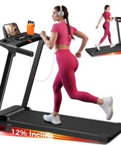 Alternative view of Treadmill with Incline,3.0HP Small Treadmills for Home,Portable Electric Treadmill with Handles,Lightweight Walking Pad,Compact Running Treadmills,...