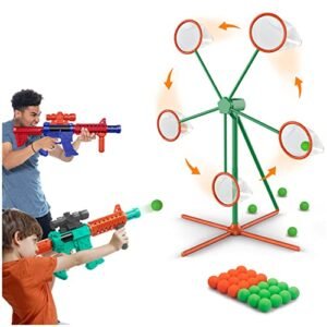 Alternative view of Marlrin Shooting Games Toys for Age 5 6 7 8 9 10+ Year Old Boys, Kids Toy Sports & Outdoor Game with Moving Shooting Target & 2 Popper Air Toy Guns & 24 Foam Balls, Gifts for Boys and Girls