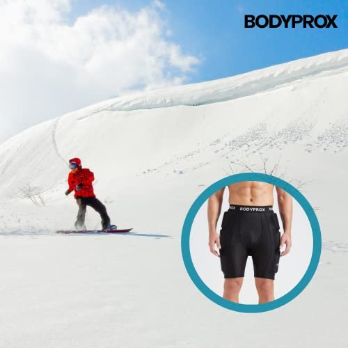 Bodyprox Protective Padded Shorts for Snowboard,Skate and Ski,3D Protection for Hip,Butt and Tailbone - Image 8