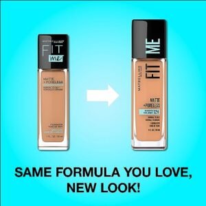 Alternative view of Maybelline Fit Me Matte + Poreless Liquid Oil-Free Foundation Makeup, Classic Ivory, 1 Count (Packaging May Vary)