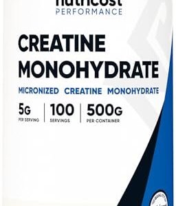 Alternative view of Nutricost Creatine Monohydrate Micronized Powder 500G, 5000mg Per Serv (5g) - 100 Servings, 17.9 Oz