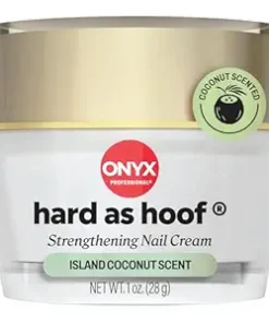 Onyx Professional Hard as Hoof Nail Strengthening Cream, Coconut Scent - Nail Growth and Conditioning Cuticle Cream Stops Splits, Chips, Cracks & Stre - High Quality Product Image
