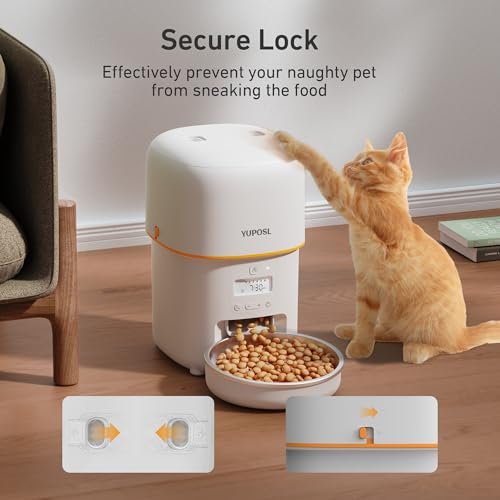 Automatic Cat Feeders - 2L Cat Food Dispenser Easy to Use, Timed Automatic Pet Feeder with Over 180-day Battery Life, 1-6 Meals Dry Food Programmab... - Image 6
