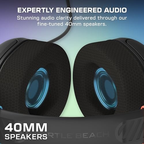 Turtle Beach Airlite Fit Wired Gaming Headset – Officially Licensed for Nintendo Switch 2, Nintendo Switch, Durable, Lightweight, Charcoal Blue/Red - Image 7