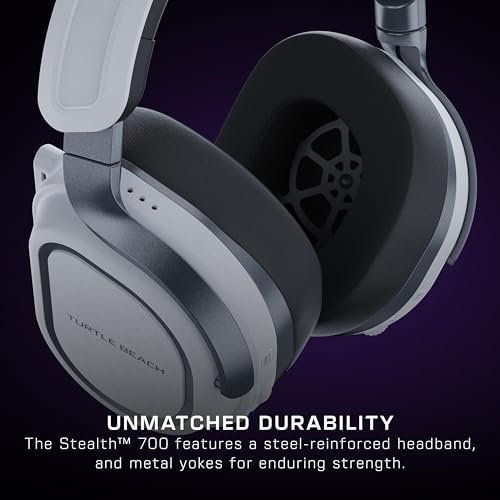 Turtle Beach Stealth 700 Gen 3 Wireless Multiplatform Amplified Gaming Headset for PS5, PS4, PC, Mobile – 60mm Drivers, AI Noise-Cancelling Mic, Bl... - Image 7