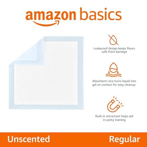Amazon Basics Leak-Proof Dog and Puppy Potty Training Pee Pads with Quick-Dry 5-Layer Super Absorbent Surface for Dog Training, Floor Protection, R... - Image 3