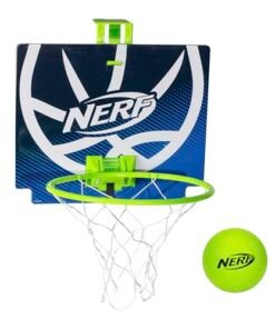 Nerf Nerfoop - The Classic Mini Foam Basketball and Hoop - Hooks On Doors - Indoor and Outdoor Play - A Favorite Since 1972 - High Quality Product Image