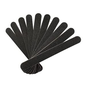 Alternative view of Nail File 10 PCS Professional Double Sided 100/180 Grit Nail Files Emery Board Black Manicure Pedicure Tool and Nail Buffering Files
