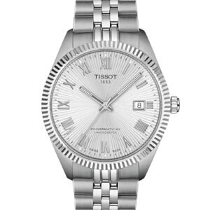 Alternative view of Tissot Ballade Powermatic 80 COSC 39mm, Swiss Automatic Watch for Men, Stainless Steel Case, Silver Dial, T1564081103300